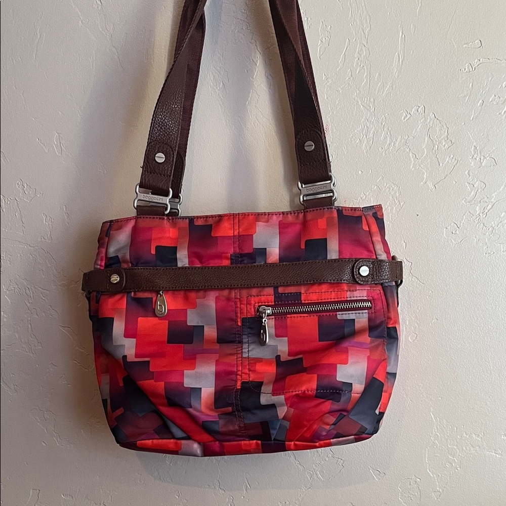 baggallini audrey satchel ombre printed bag